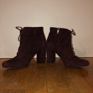 Lord & Taylor lace up booties